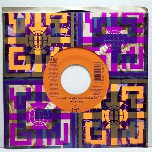 Paula Abdul "(It's Just) The Way That You Love Me" 45 RPM 1988 EX